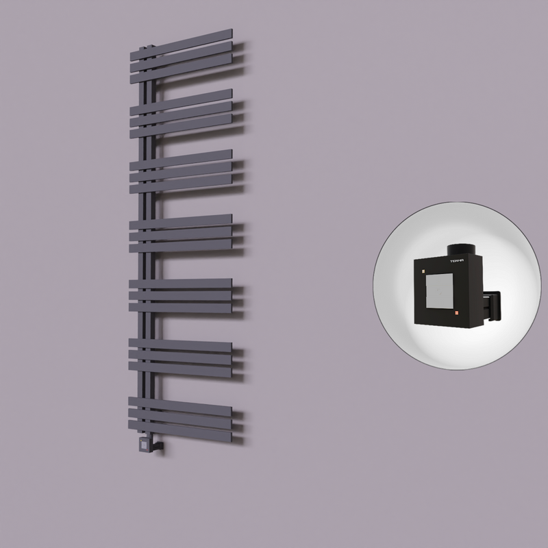 Thames Dekoratif Elektrikli Havlupan 500x1800 Koyu Antrasit (KTX1 Termostat) 1000W