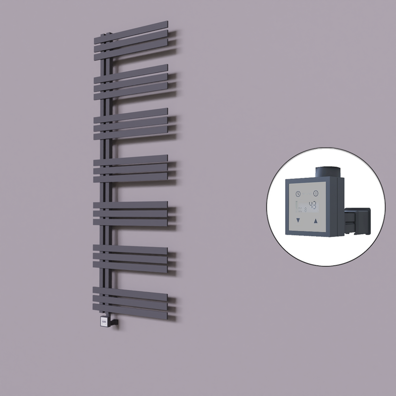 Thames Dekoratif Elektrikli Havlupan 500x1800 Koyu Antrasit (KTX3 Termostat) 1000W