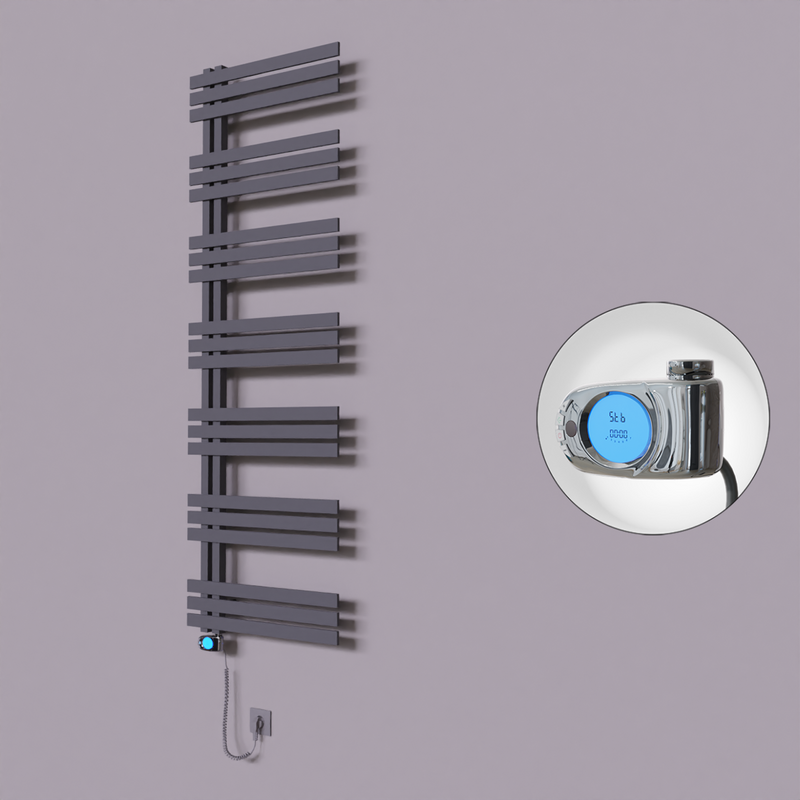 Thames Dekoratif Elektrikli Havlupan 500x1800 Koyu Antrasit (Musa Termostat) 900W