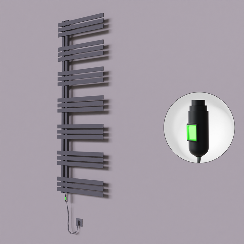 Thames Dekoratif Elektrikli Havlupan 500x1800 Koyu Antrasit (On/Off Düğmeli) 900W