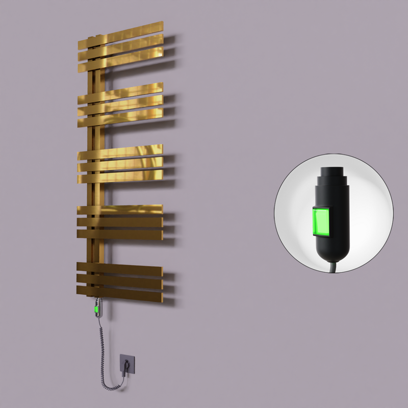 Thames Dekoratif Elektrikli Havlupan 600x1200 Altın (On/Off Düğmeli) 300W