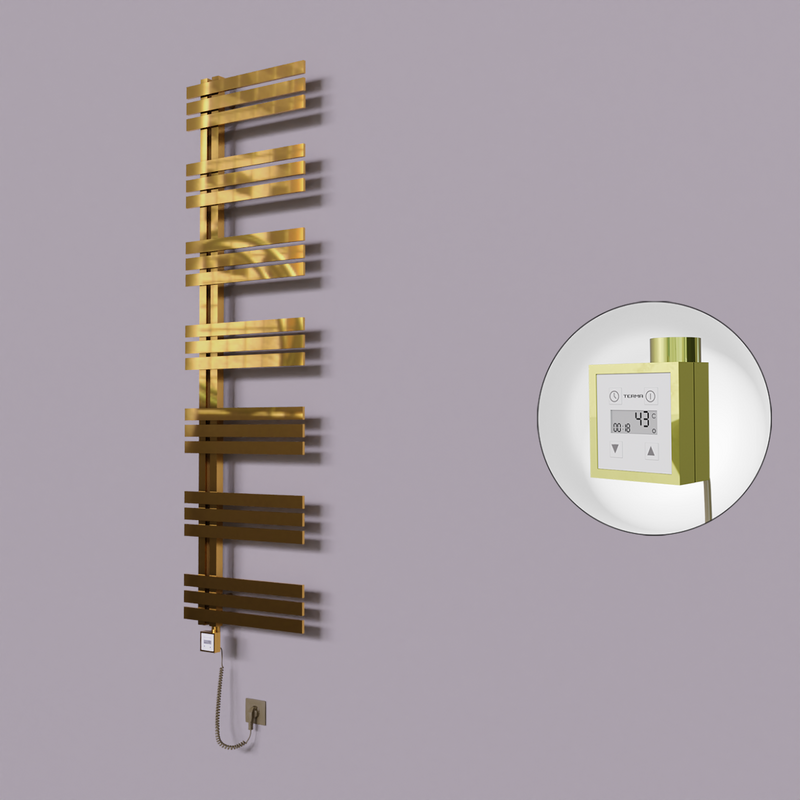 Thames Dekoratif Elektrikli Havlupan 600x1800 Altın (KTX3 Termostat) 600W Spiral Kablolu