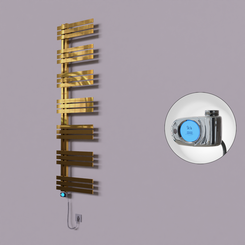 Thames Dekoratif Elektrikli Havlupan 600x1800 Altın (Musa Termostat) 600W