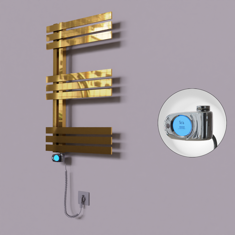 Thames Dekoratif Elektrikli Havlupan 600x800 Altın (Musa Termostat) 200W