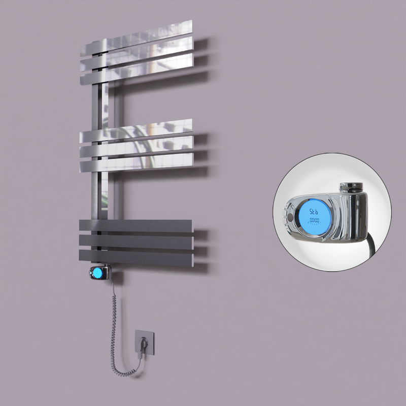 Thames Dekoratif Elektrikli Havlupan 600x800 Krom (Musa Termostat) 200W