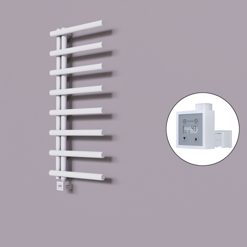 Tuna Dekoratif Elektrikli Havlupan 500x1150 Beyaz (KTX3 Termostat) 300W