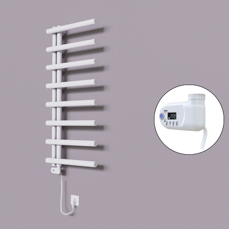 Tuna Dekoratif Elektrikli Havlupan 500x1150 Beyaz (Thesis Termostat) 300W