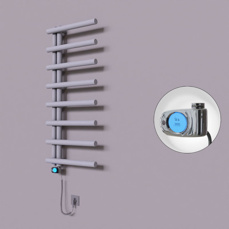 Tuna Dekoratif Elektrikli Havlupan 500x1150 Gri (Musa Termostat) 300W