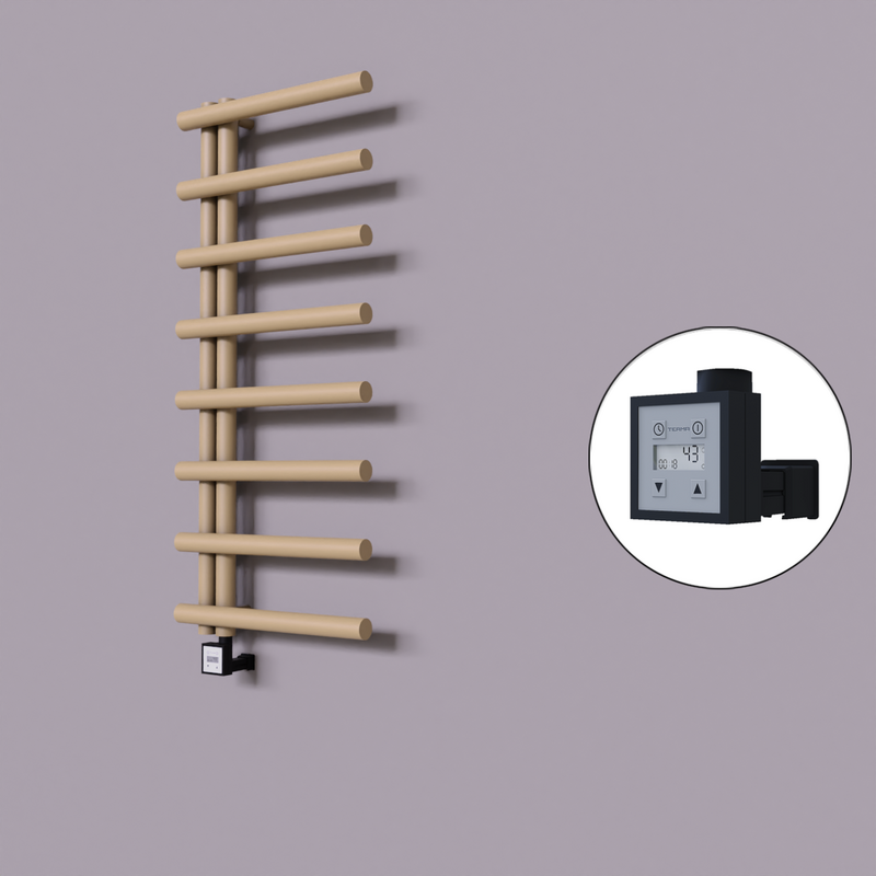 Tuna Dekoratif Elektrikli Havlupan 500x1150 Kapuçino (KTX3 Termostat) 300W