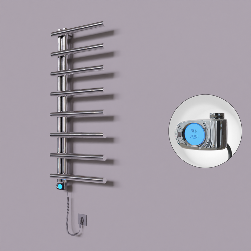 Tuna Dekoratif Elektrikli Havlupan 500x1150 Krom (Musa Termostat) 300W