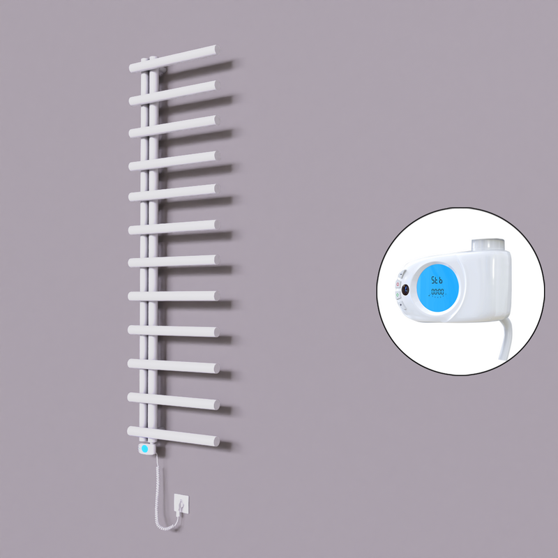 Tuna Dekoratif Elektrikli Havlupan 500x1750 Beyaz (Musa Termostat) 600W