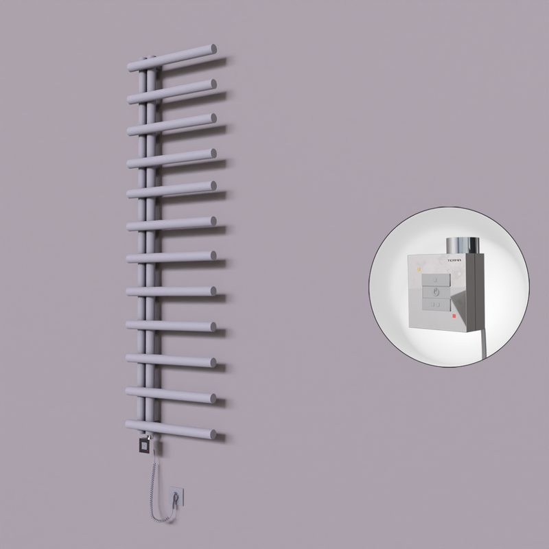 Tuna Dekoratif Elektrikli Havlupan 500x1750 Gri (KTX1 Termostat) 600W Spiral Kablolu