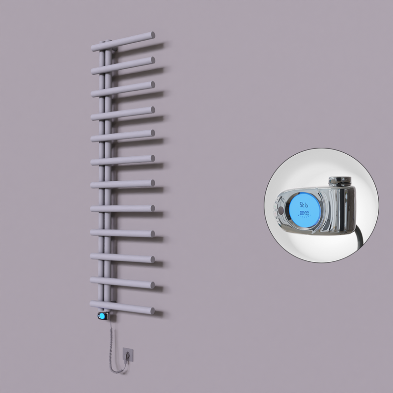 Tuna Dekoratif Elektrikli Havlupan 500x1750 Gri (Musa Termostat) 600W