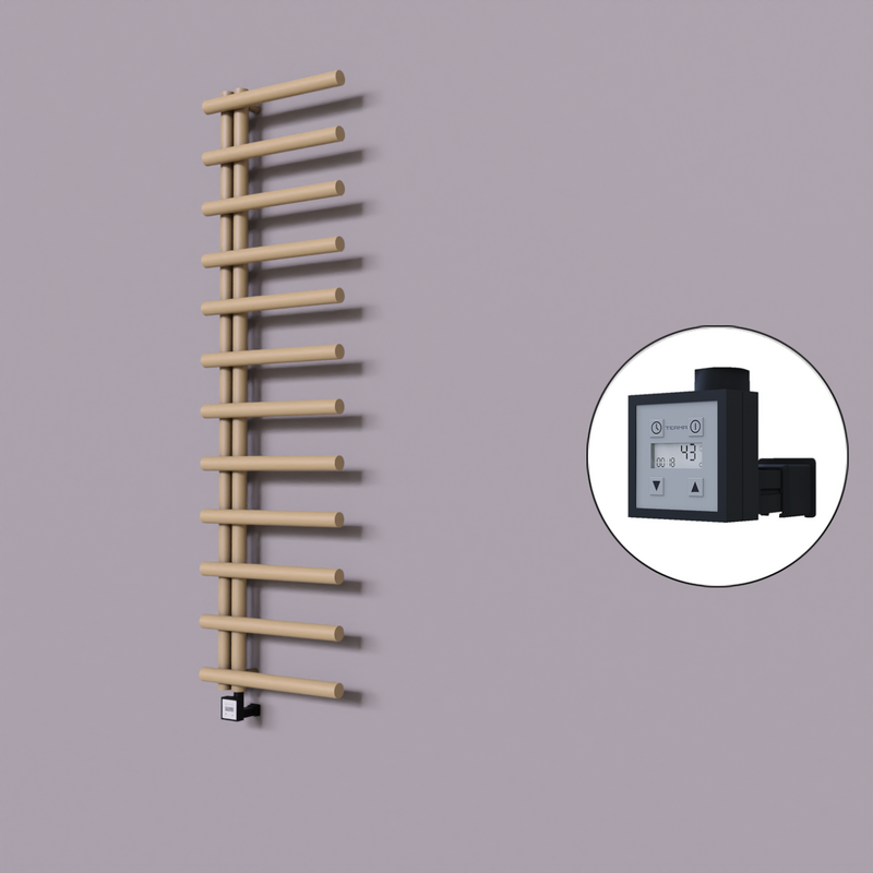 Tuna Dekoratif Elektrikli Havlupan 500x1750 Kapuçino (KTX3 Termostat) 600W