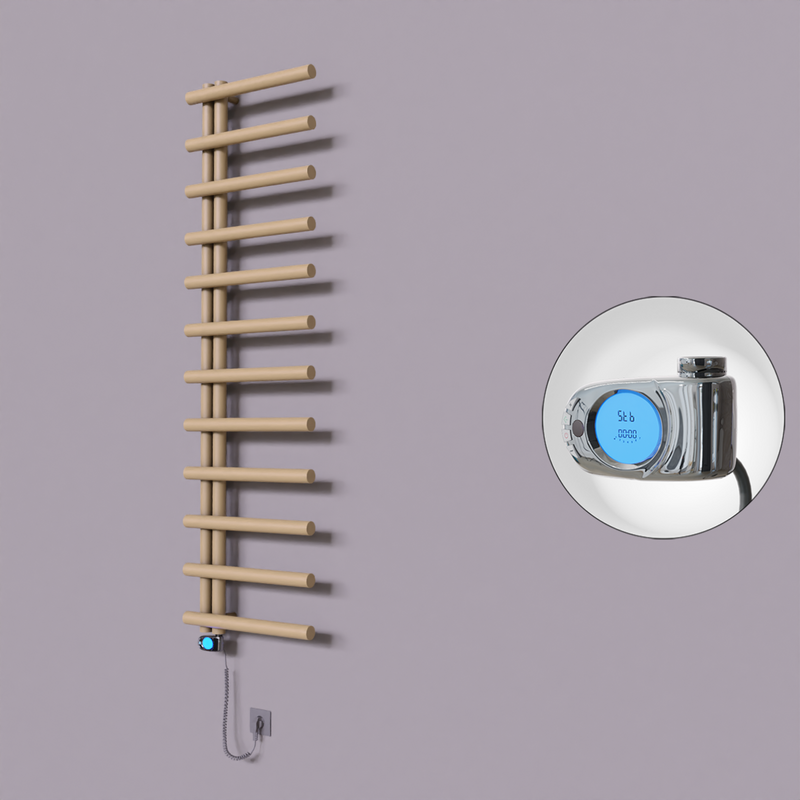 Tuna Dekoratif Elektrikli Havlupan 500x1750 Kapuçino (Musa Termostat) 600W