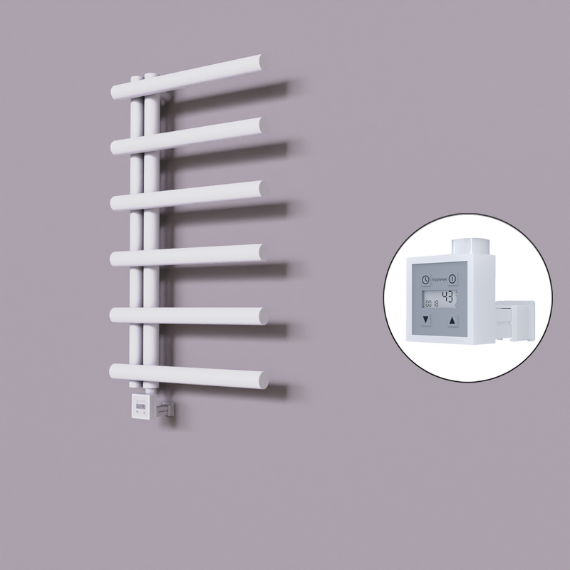 Tuna Dekoratif Elektrikli Havlupan 500x850 Beyaz (KTX3 Termostat) 300W