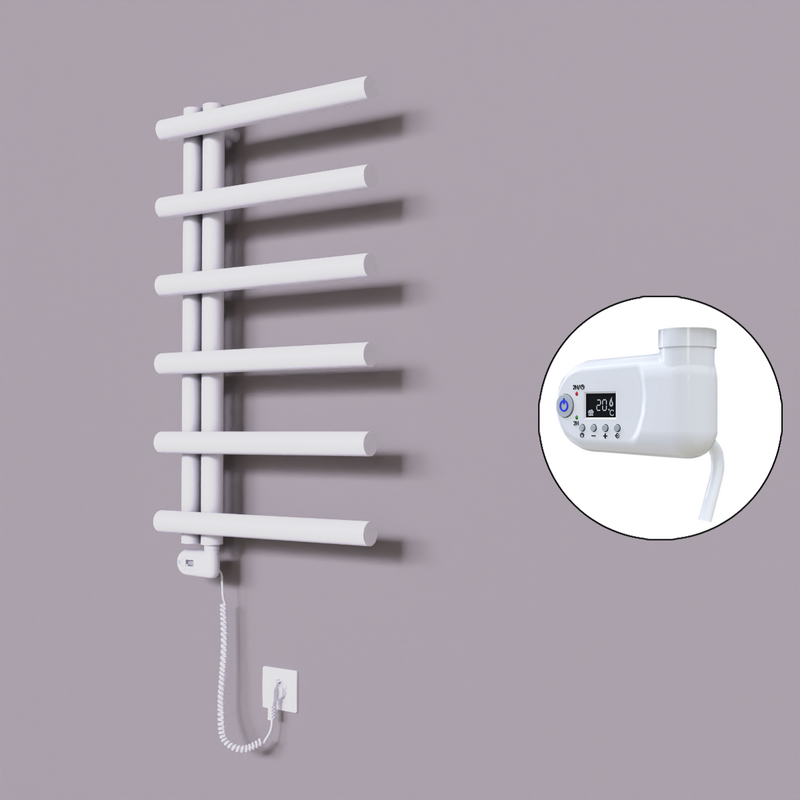 Tuna Dekoratif Elektrikli Havlupan 500x850 Beyaz (Thesis Termostat) 300W