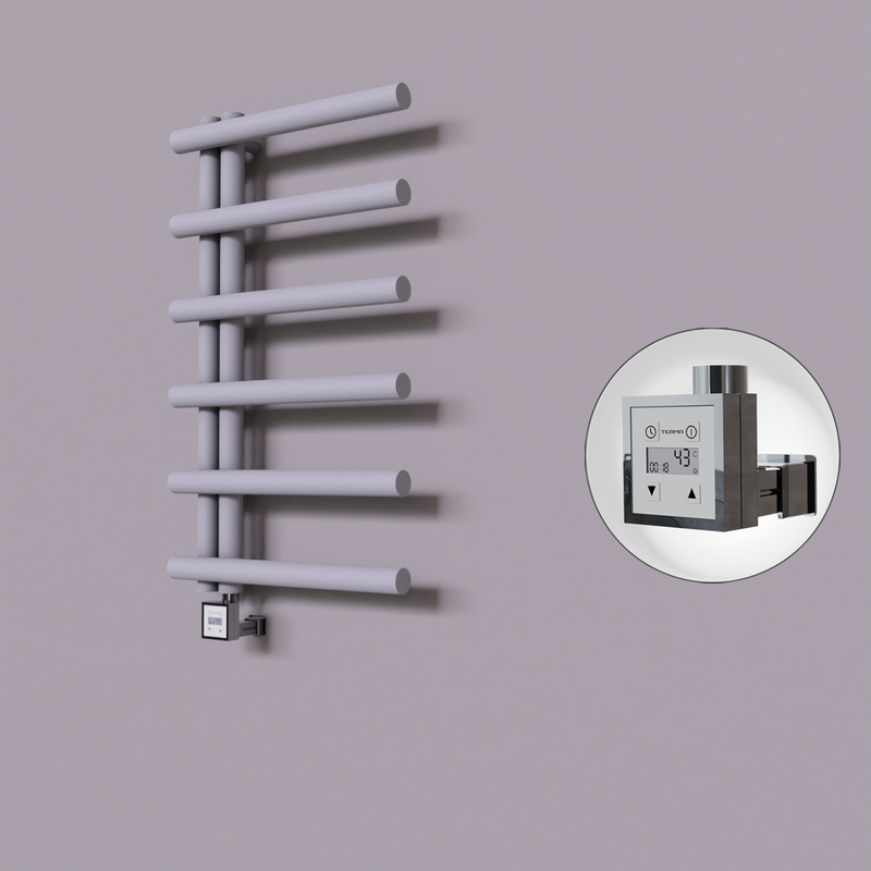 Tuna Dekoratif Elektrikli Havlupan 500x850 Gri (KTX3 Termostat) 300W