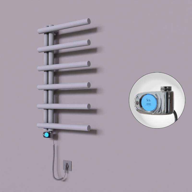 Tuna Dekoratif Elektrikli Havlupan 500x850 Gri (Musa Termostat) 300W