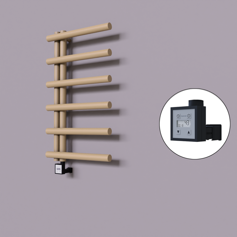 Tuna Dekoratif Elektrikli Havlupan 500x850 Kapuçino (KTX3 Termostat) 300W