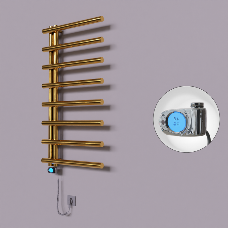 Tuna Dekoratif Elektrikli Havlupan 600x1150 Altın (Musa Termostat) 300W