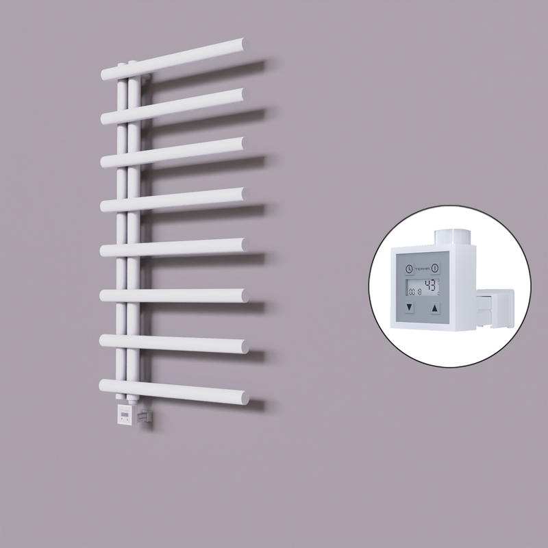 Tuna Dekoratif Elektrikli Havlupan 600x1150 Beyaz (KTX3 Termostat) 600W