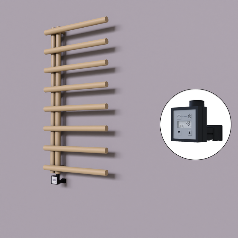 Tuna Dekoratif Elektrikli Havlupan 600x1150 Kapuçino (KTX3 Termostat) 600W