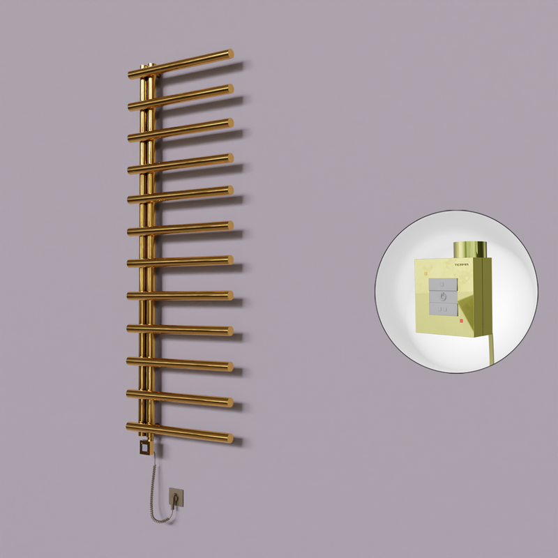 Tuna Dekoratif Elektrikli Havlupan 600x1750 Altın (KTX1 Termostat) 600W Spiral Kablolu