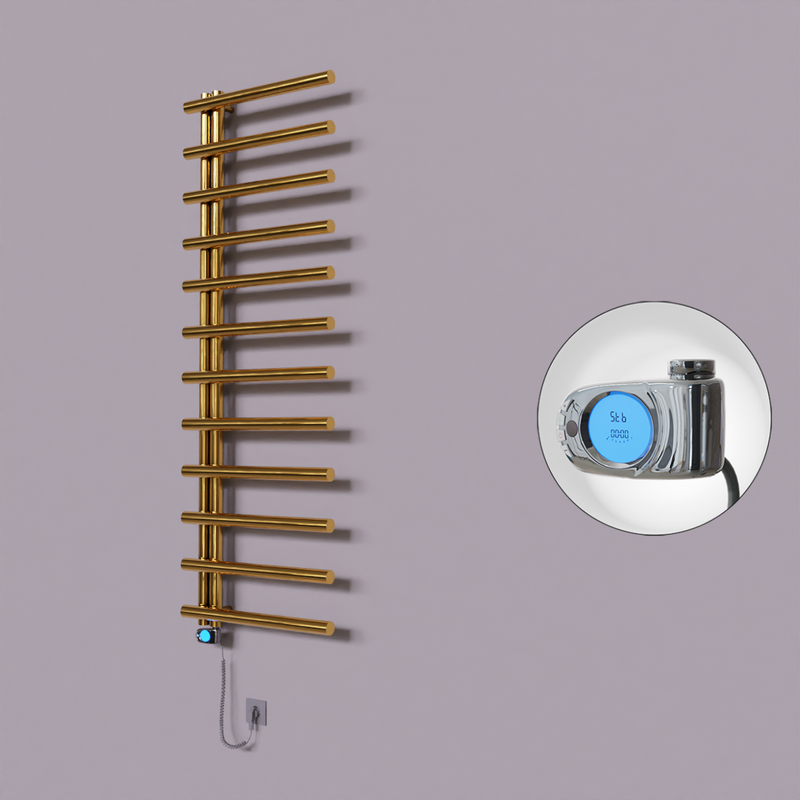 Tuna Dekoratif Elektrikli Havlupan 600x1750 Altın (Musa Termostat) 600W