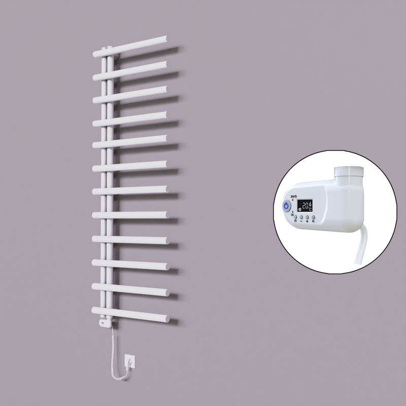 Tuna Dekoratif Elektrikli Havlupan 600x1750 Beyaz (Thesis Termostat) 900W