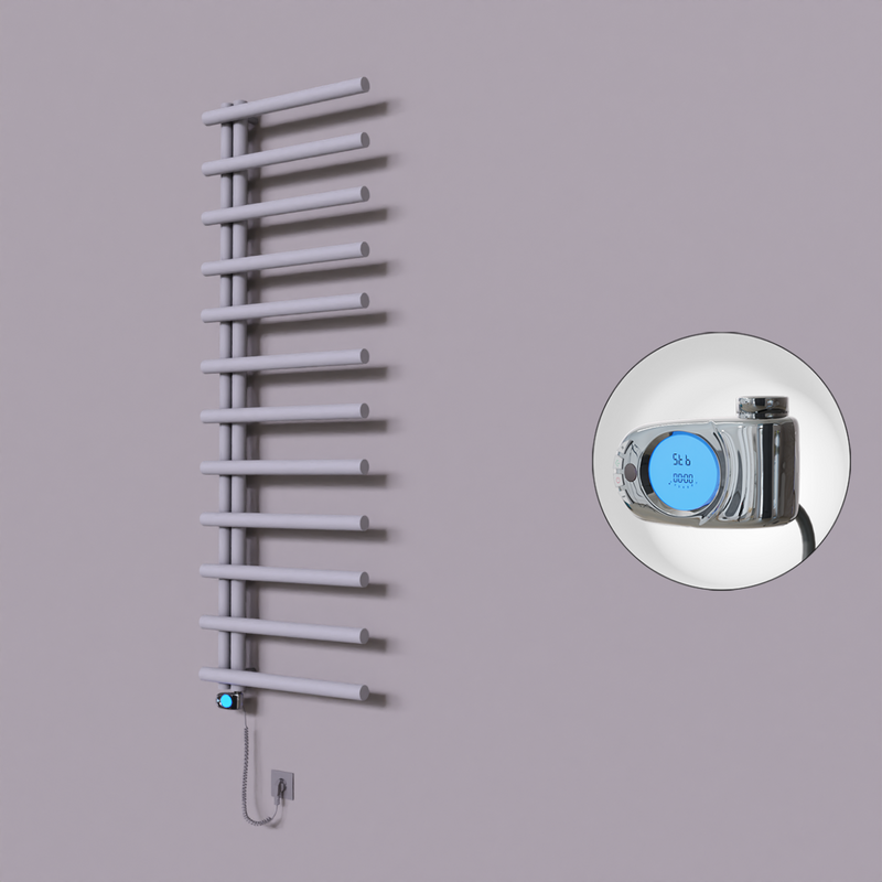 Tuna Dekoratif Elektrikli Havlupan 600x1750 Gri (Musa Termostat) 900W