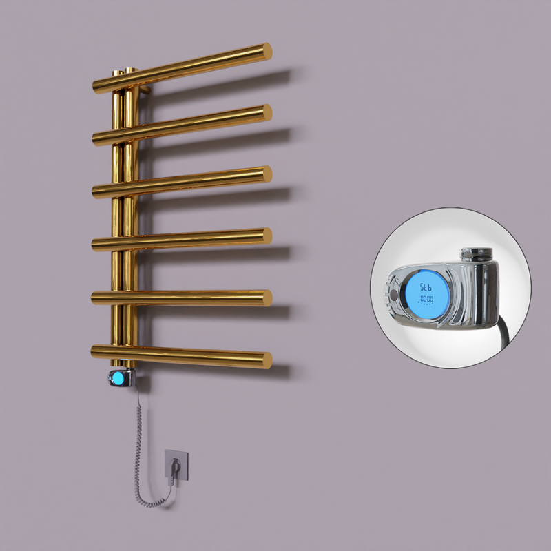 Tuna Dekoratif Elektrikli Havlupan 600x850 Altın (Musa Termostat) 200W