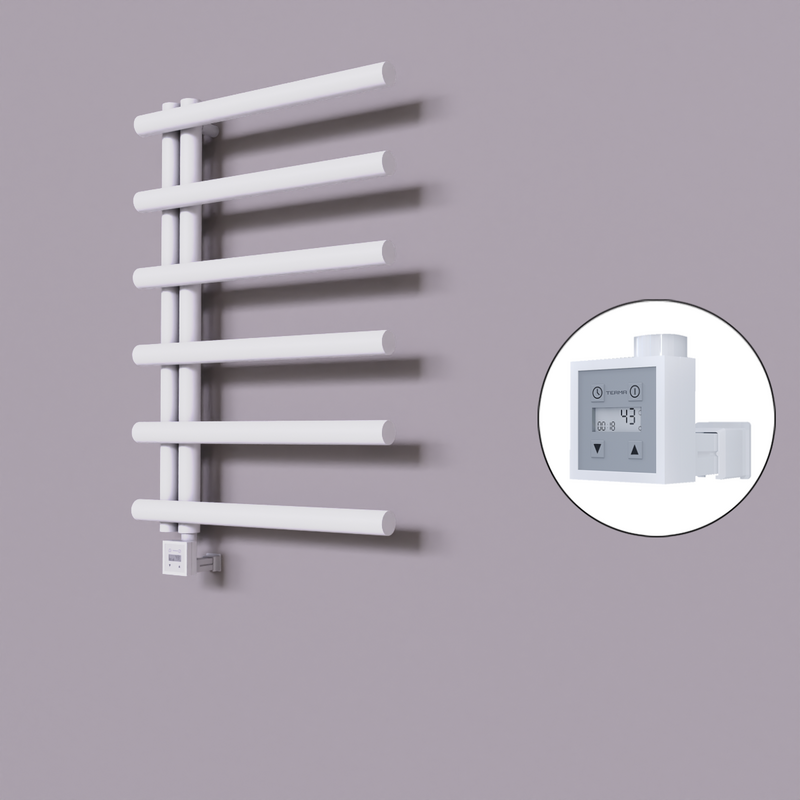 Tuna Dekoratif Elektrikli Havlupan 600x850 Beyaz (KTX3 Termostat) 300W