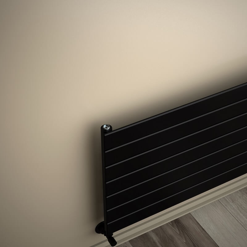 Type 10H Decorative Radiator 514x1200 Matte Black (Thin Radiator)