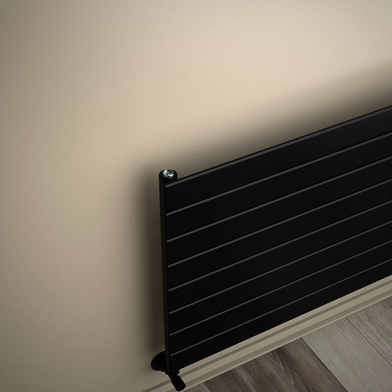 Type 10H Decorative Radiator 588x1000 Matte Black (Thin Radiator)