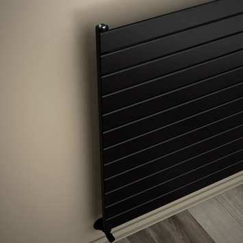 Type 10H Decorative Radiator 884x2600 Matte Black (Thin Radiator) - Thumbnail