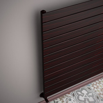 Type 10H Decorative Radiator 884x2600 Wood Effect (Thin Radiator) - Thumbnail