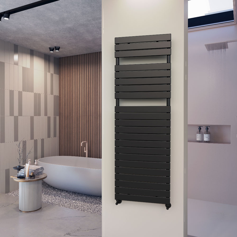 Type 10H Decorative Towel Warmer 600x1772 Matt Black