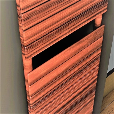 Type 10H Decorative Towel Warmer 600x810 Wood Effect