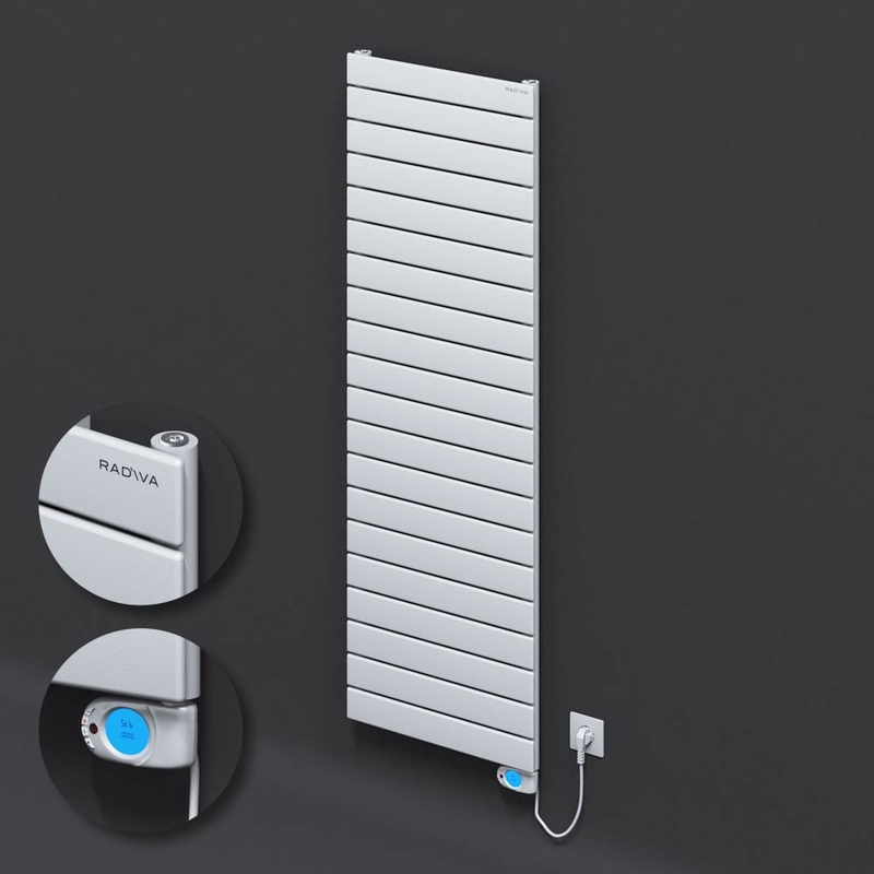 Type 10H Electric Steel Decorative Radiator 1476x500 White (Musa Thermostat) 900W