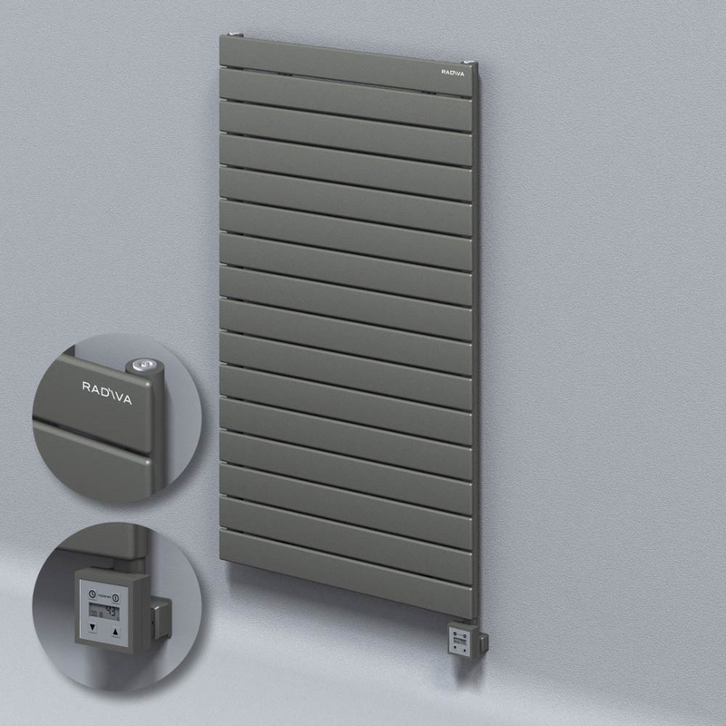 Type 10H Electric Steel Radiateur Décoratif 1180x700 Anthracite (KTX3 Thermostat) 1000W