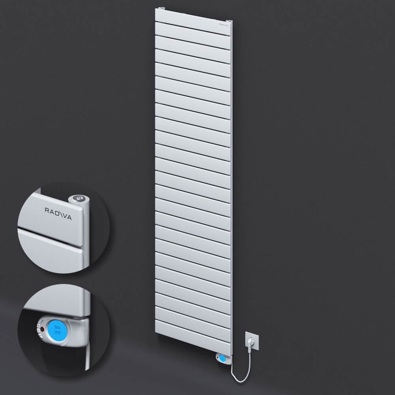 Type 10H Electric Steel Radiateur Décoratif 1772x500 Blanc (Musa Thermostat) 900W