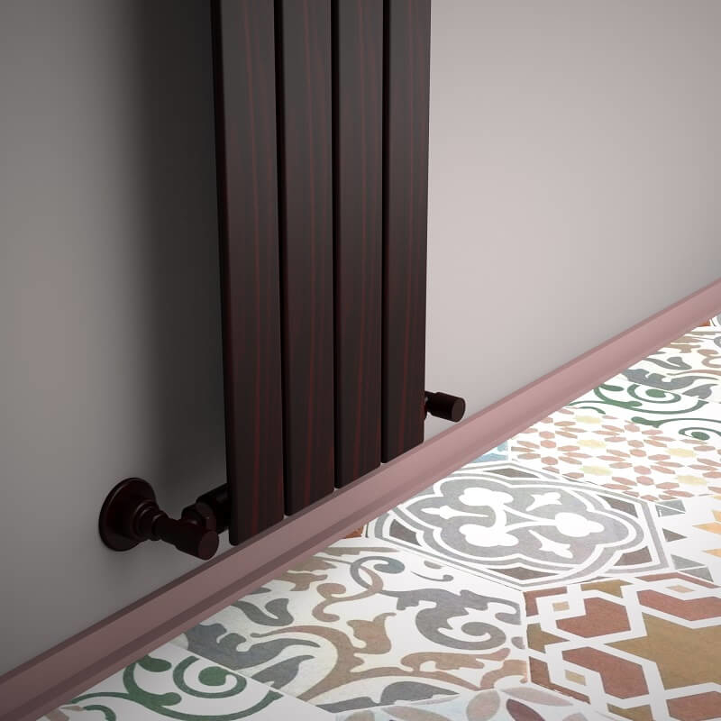 Type 10V Decorative Radiator 1200x292 Wood Effect