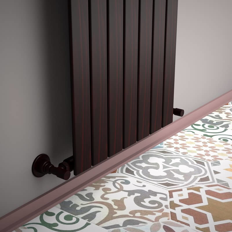 Type 10V Decorative Radiator 1200x514 Wood Effect