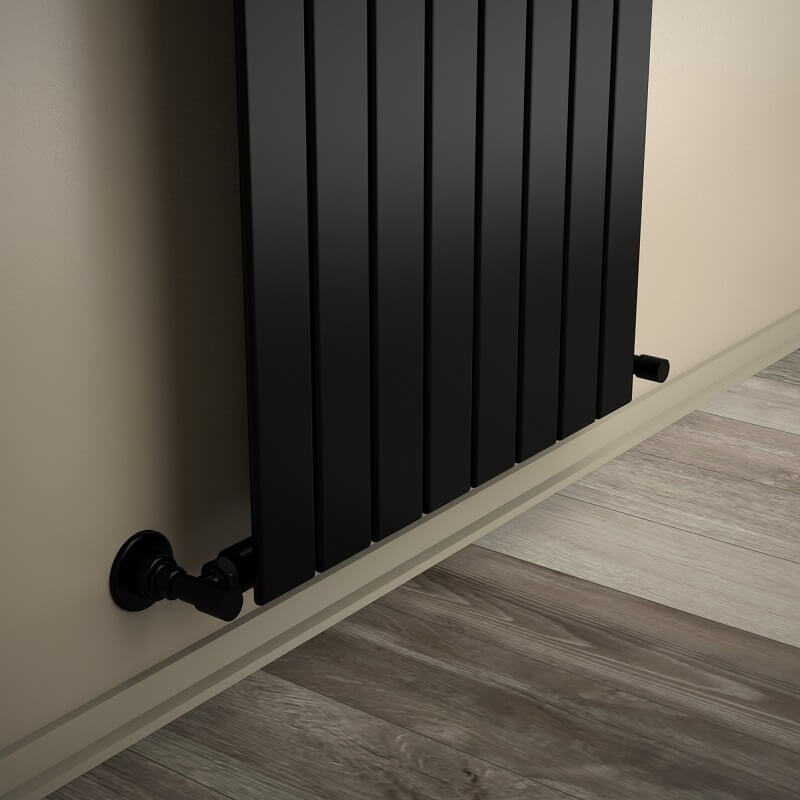 Type 10V Decorative Radiator 1200x588 Matte Black