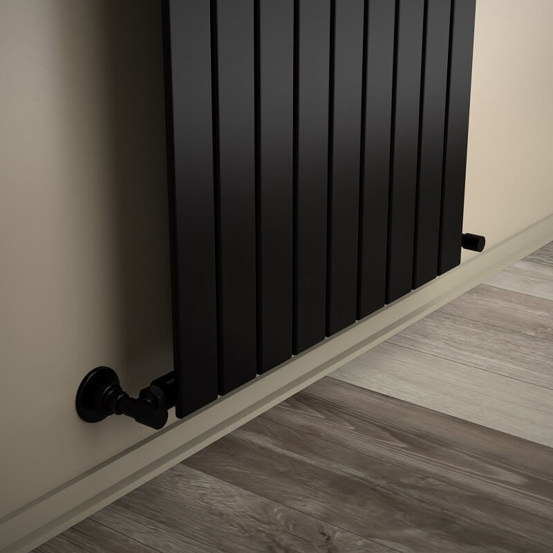 Type 10V Decorative Radiator 1200x662 Matte Black