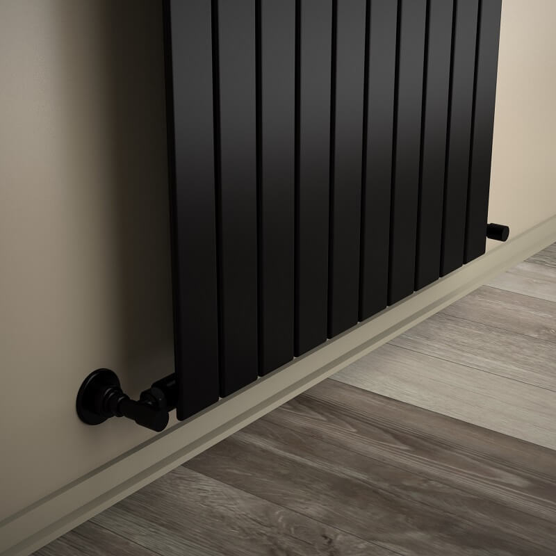 Type 10V Decorative Radiator 1200x736 Matte Black