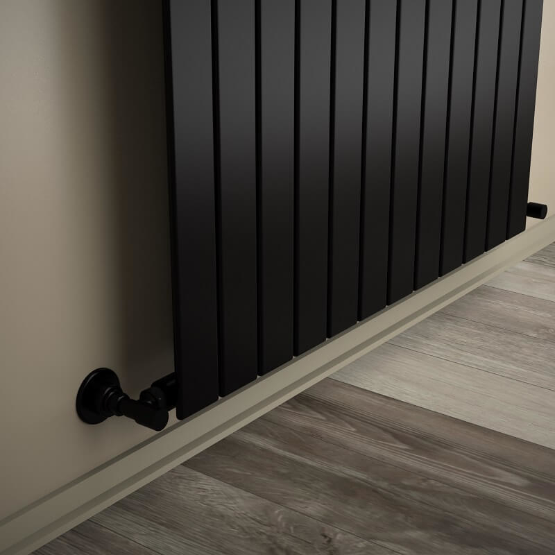 Type 10V Decorative Radiator 1600x884 Matte Black