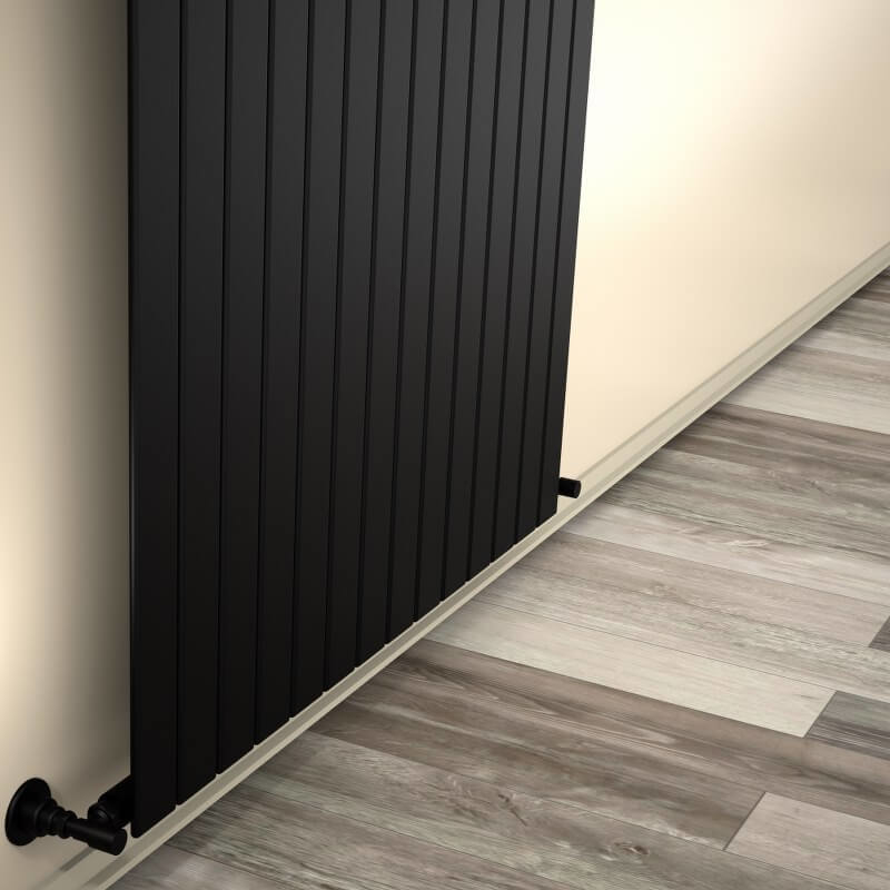 Type 10V Decorative Radiator 400x1032 Matte Black