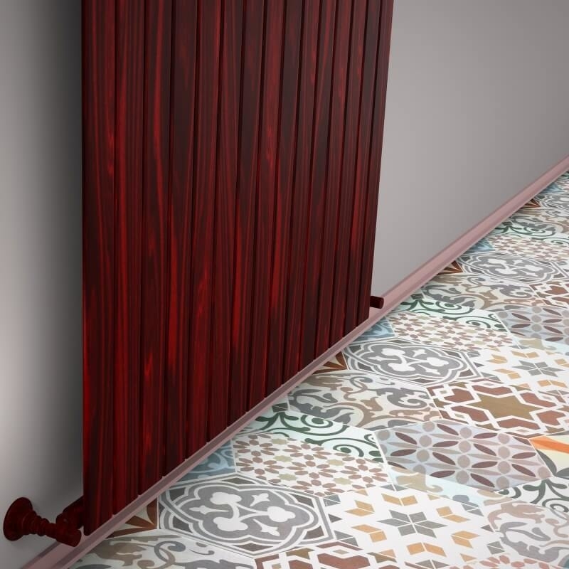 Type 10V Decorative Radiator 400x1106 Wood Effect